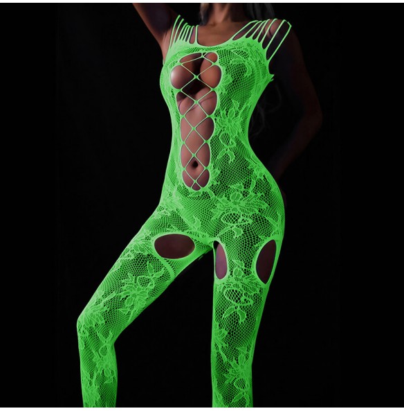 FEE ET MOI - Glow In The Dark Fishnet Bodystocking Dress (7481) FEE ET MOI - Glow In The Dark Fishnet Bodystocking Dress (7481)